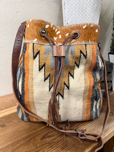 Large Western Bucket Bag