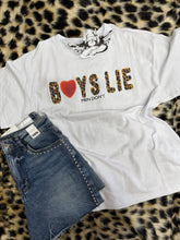 Load image into Gallery viewer, Boy's Lie Caitlyn Coded Boyfriend Tee - White
