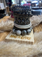 Load image into Gallery viewer, Keep It Gypsy Bracelet Stack With Wooden Stand