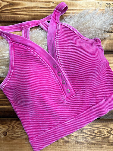 Reba Back Cutout Brami - Hot Pink