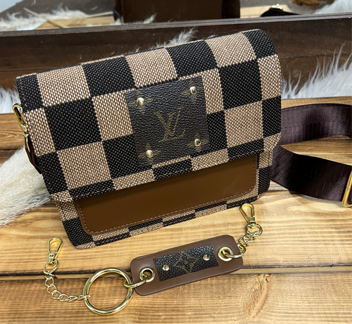 Small Checkered Crossbody