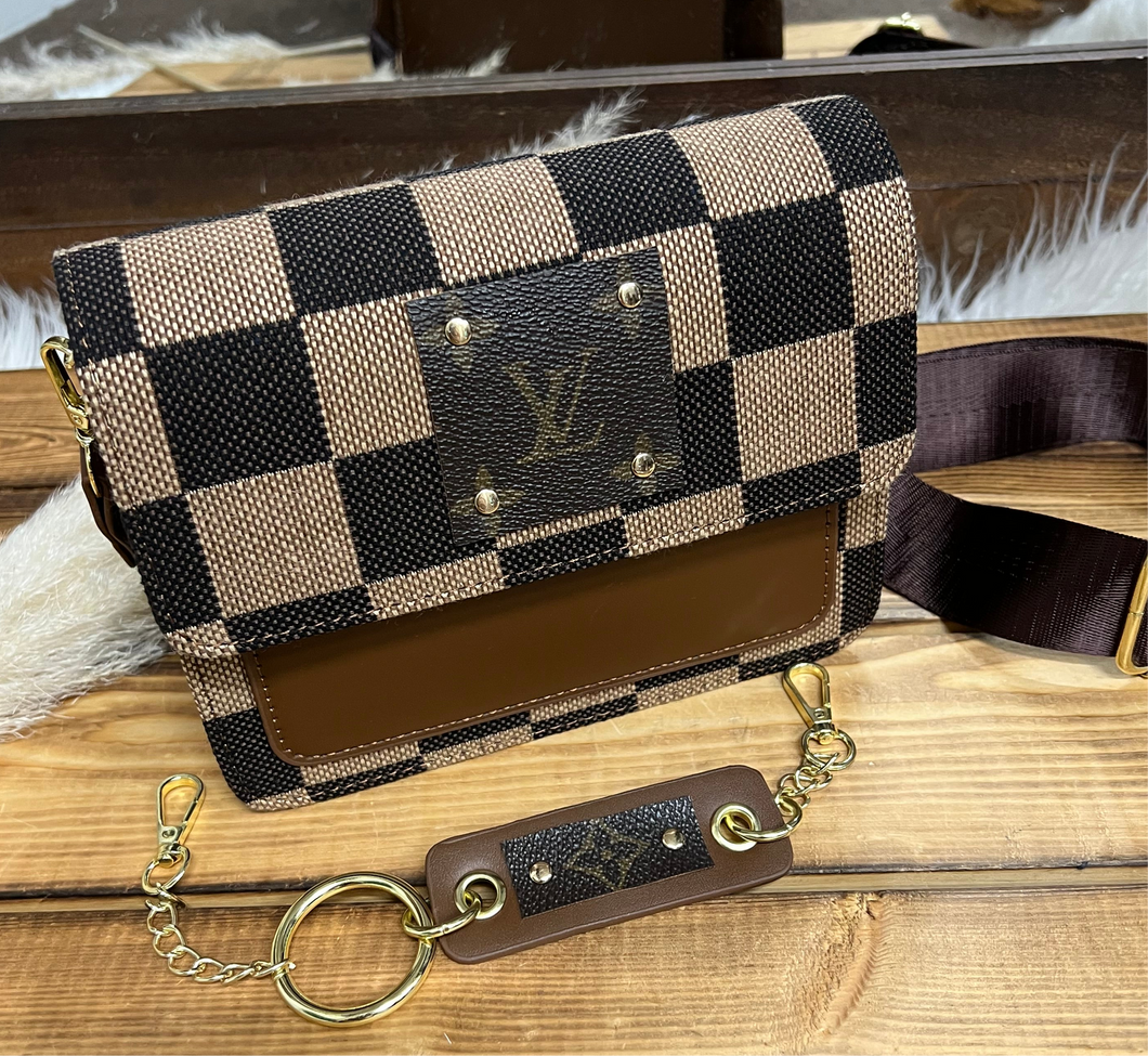 Small Checkered Crossbody