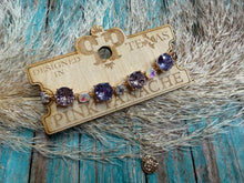 Load image into Gallery viewer, Pink Panache Multi-Colored Rhinestone Bracelet - Purples