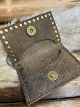 Load image into Gallery viewer, Keep It Gypsy Becca Card Holder - Dark Tan Paisley W/AB Crystal