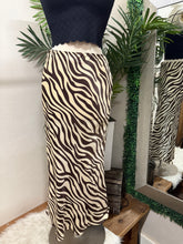 Load image into Gallery viewer, Zebra Pencil Skirt - Mocha