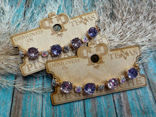 Load image into Gallery viewer, Pink Panache Multi-Colored Rhinestone Bracelet - Purples