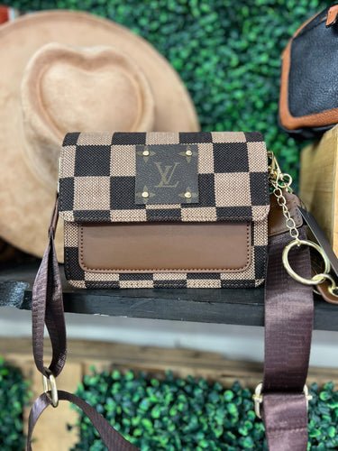 Small Checkered Crossbody