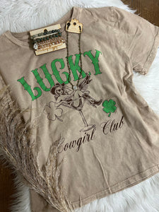 Lucky Cowgirl Club - Mineral Wash Taupe