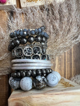 Load image into Gallery viewer, Keep It Gypsy Bracelet Stack With Wooden Stand