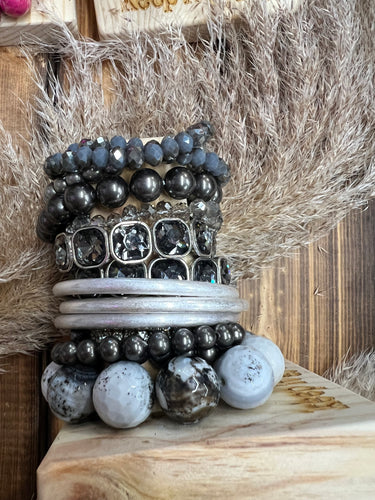 Keep It Gypsy Bracelet Stack With Wooden Stand