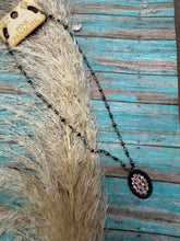 Load image into Gallery viewer, Pink Panache Oval Cluster Necklace - AB Crystals