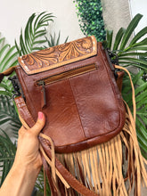 Load image into Gallery viewer, Aces Tooled Fringe Crossbody