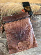 Load image into Gallery viewer, American Darling Small Crossbody - White W/Turquoise Acid Splatter