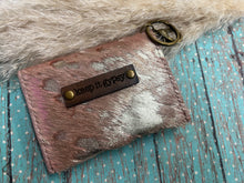 Load image into Gallery viewer, Keep it Gypsy Dolly Card Holder - Blushing Pink With Gold Shimmer