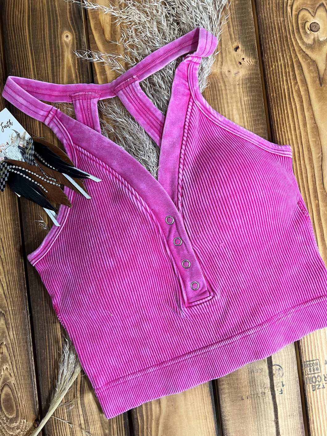 Reba Back Cutout Brami - Fuchsia