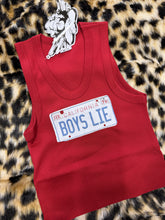 Load image into Gallery viewer, Boy's Lie Driver License Randy Tank - Red