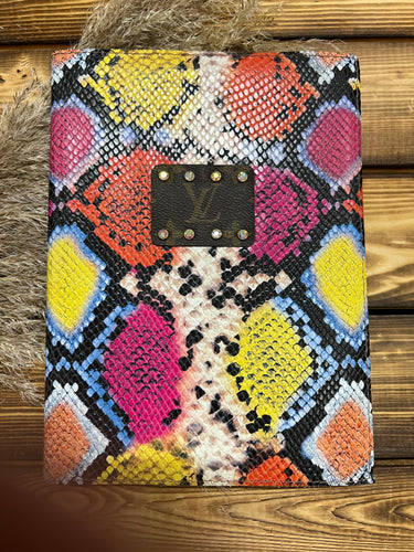 Multi-Snake Leather Notebook