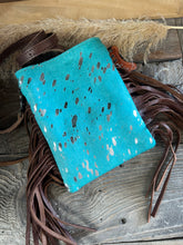Load image into Gallery viewer, American Darling Small Crossbody - Turquoise W/Silver Splatter