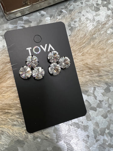 Reya Earrings in Smutt