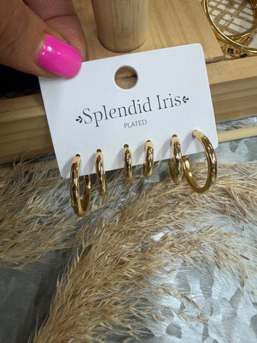 CLASSIC GOLD GRADUATED HOOPS