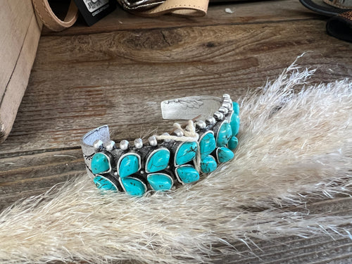 Western Turquoise C Style Cuff