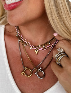 Horseshoe Necklace - Silver