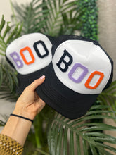 Load image into Gallery viewer, BOO Mesh Snapback Hat - Black/White