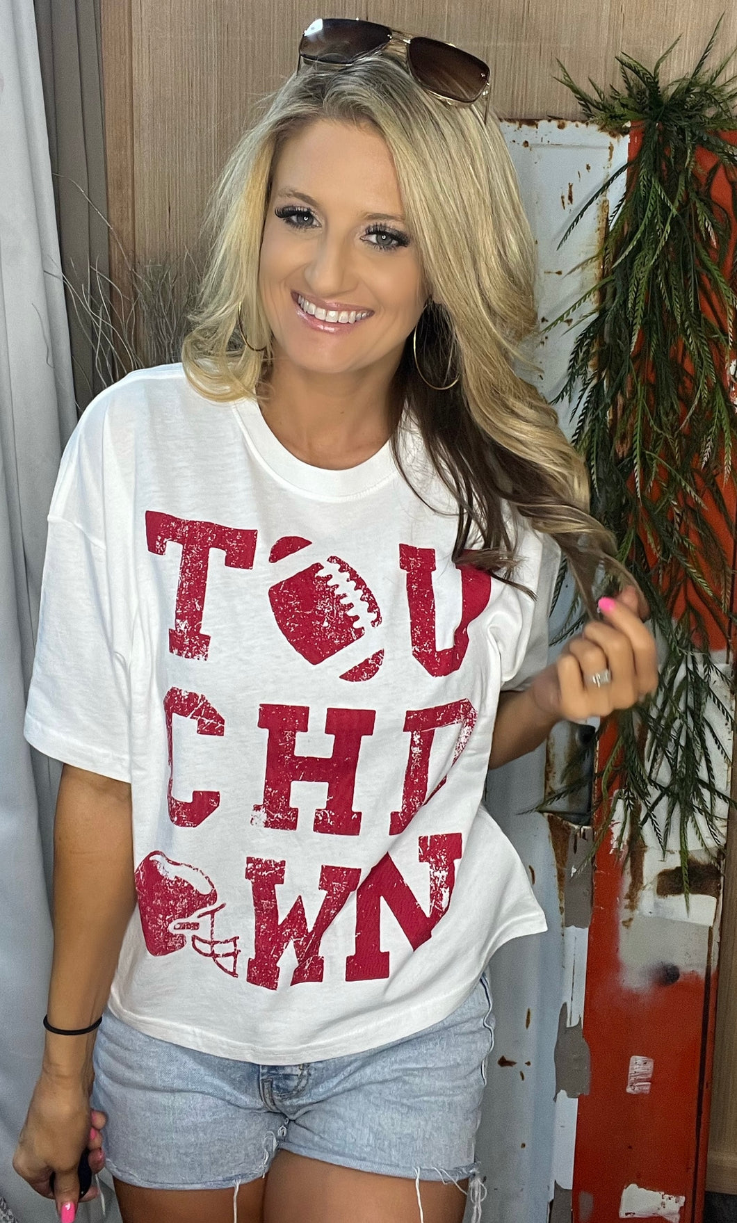 Touch Down Crop Tee