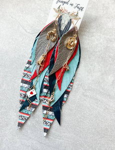 One of a Kind Western Stack Earrings