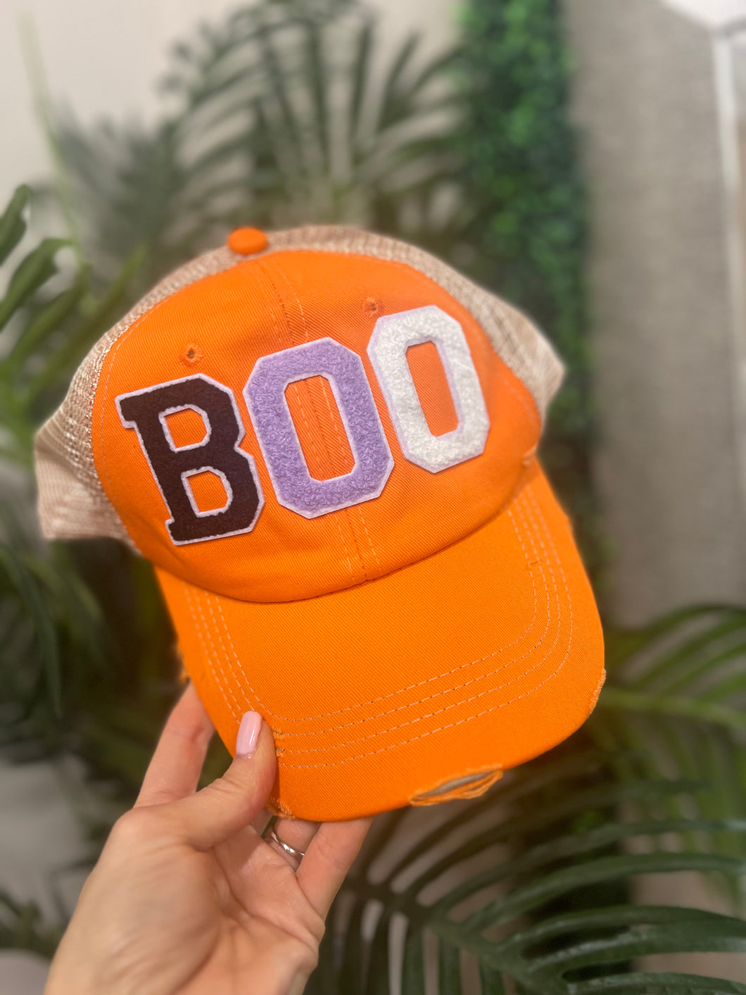 BOO Mesh Snapback Hat