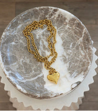 Load image into Gallery viewer, Chan Sutton XL Heart Necklace - Gold