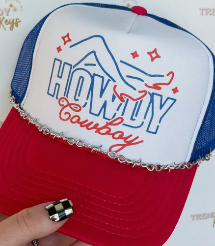 Howdy Trucker Hat W/Chain