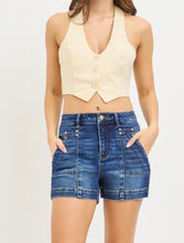 Load image into Gallery viewer, Keegan Dark Wash Shorts