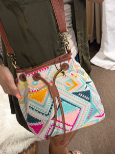 Pastel Desert Sunrise Bucket Bag