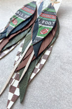 Load image into Gallery viewer, One of a Kind Western Football Stack Earrings