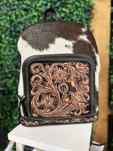 Old Mill Trail Hand Tooled Mini Back Pack