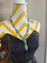 Load image into Gallery viewer, Genuine Turquoise Teardrop Necklace Set