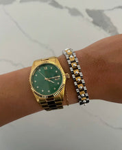 Load image into Gallery viewer, Chan Sutton Bracelet - 2 Tone(Silver &amp; Gold W/Pearls)