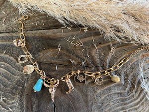 Western Charm Bracelet - Boot/Longhorn