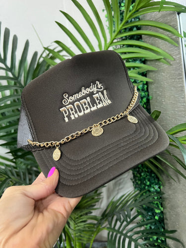 Somebody’s Problem Trucker Hat - DARK BROWN