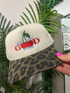 All In Good Fun Leopard Brim Hat