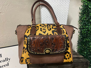 Western Leopard Handbag