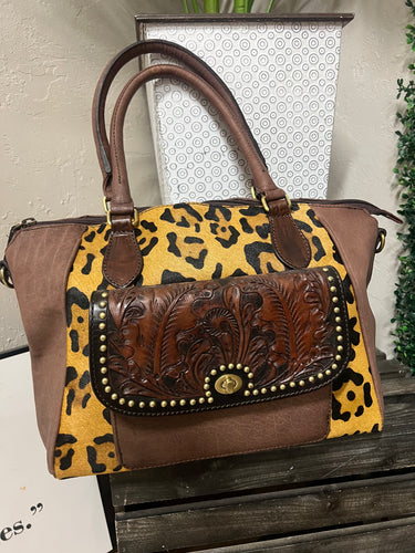 Western Leopard Handbag