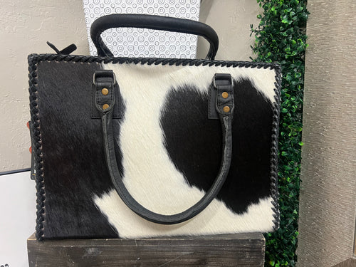 BLACK/WHITE HOH WESTERN HANDBAG