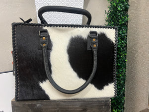 BLACK/WHITE HOH WESTERN HANDBAG
