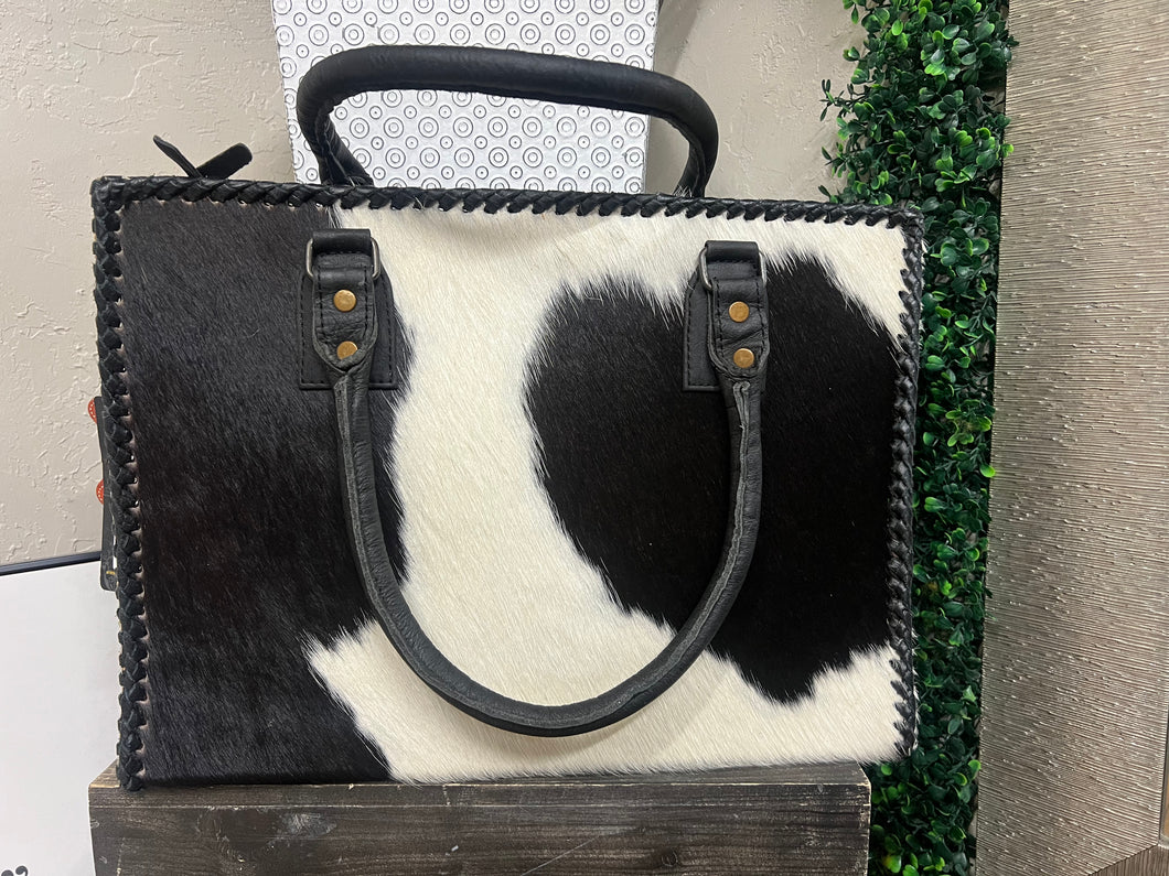 BLACK/WHITE HOH WESTERN HANDBAG