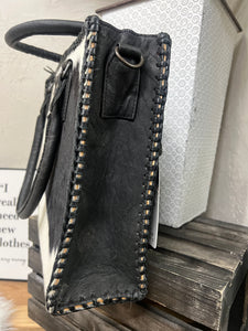 BLACK/WHITE HOH WESTERN HANDBAG
