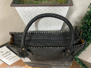 BLACK/WHITE HOH WESTERN HANDBAG