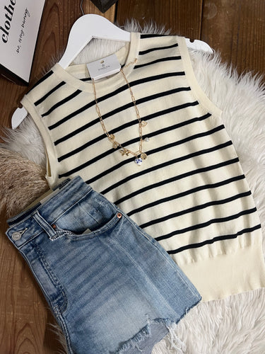 Preppy Striped Top