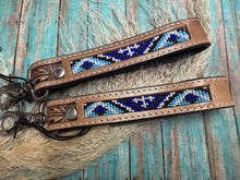Load image into Gallery viewer, Tabosa Key Fob - Blue Beaded